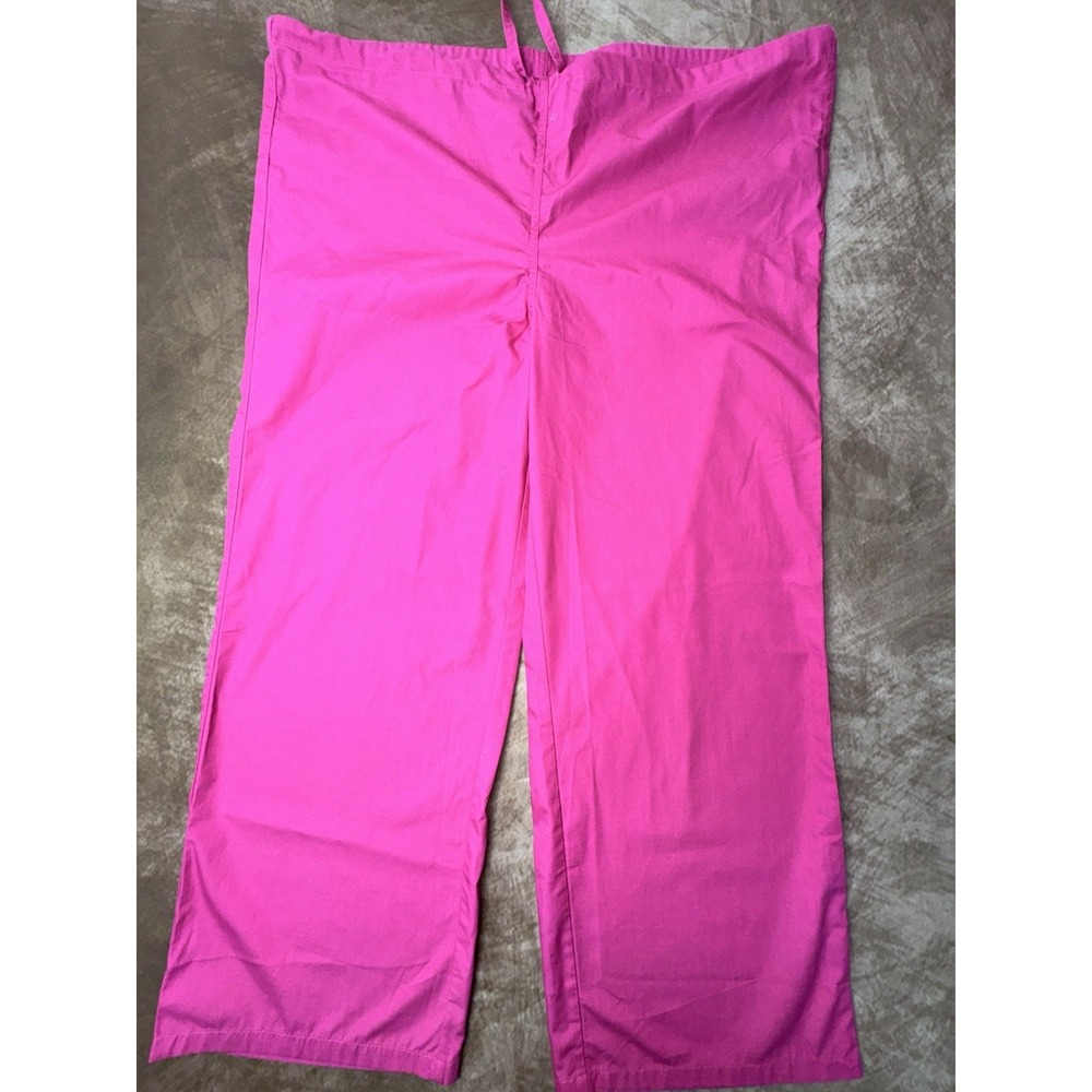 Allheart Scrub Pant Unisex Pink Relaxed Fit Large NWOT